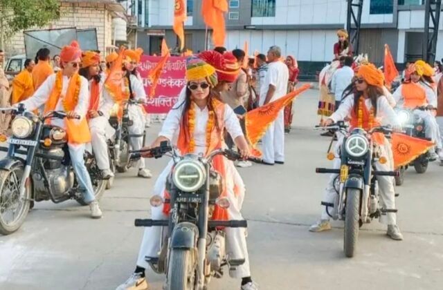 *केकड़ी में दुर्गावाहिनी का शौर्य शक्ति संचलन कदमताल से दिया नारी शक्ति का संदेश*